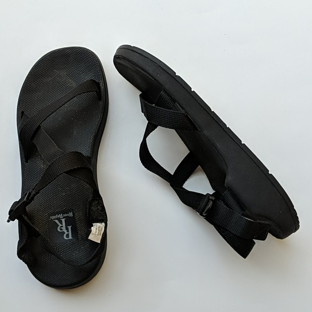River Rapids Black Shoes Sandals Men's Size 11 - Picture 1 of 13
